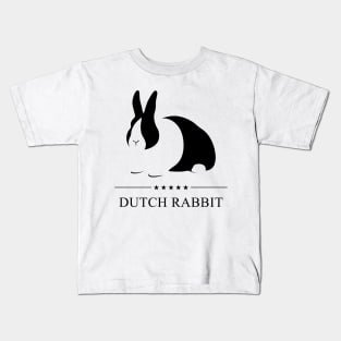 Dutch Rabbit Black Silhouette Kids T-Shirt